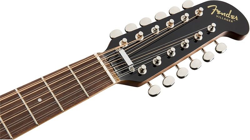 FENDER VILLAGER V3 JETTY BLACK 12 CUERDAS
