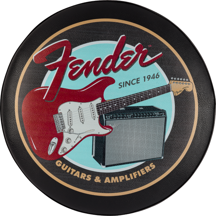 FENDER GUITARS & AMPS PICK POUCH BARSTOOL 24 NEGRO