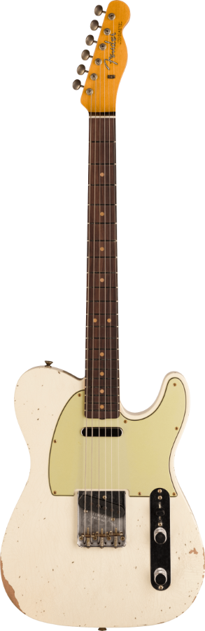 FENDER CUSTOM SHOP 63 TELE RELIC OLYMPIC WHITE