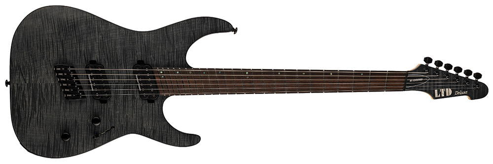 LTD M-1000 MULTI-SCALE SEE THRU BLACK SATIN