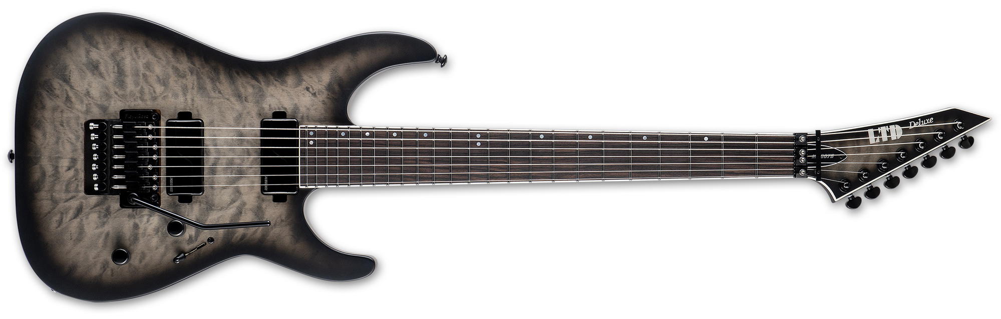 LTD M-1007B QM CHARCOAL BURST SATIN