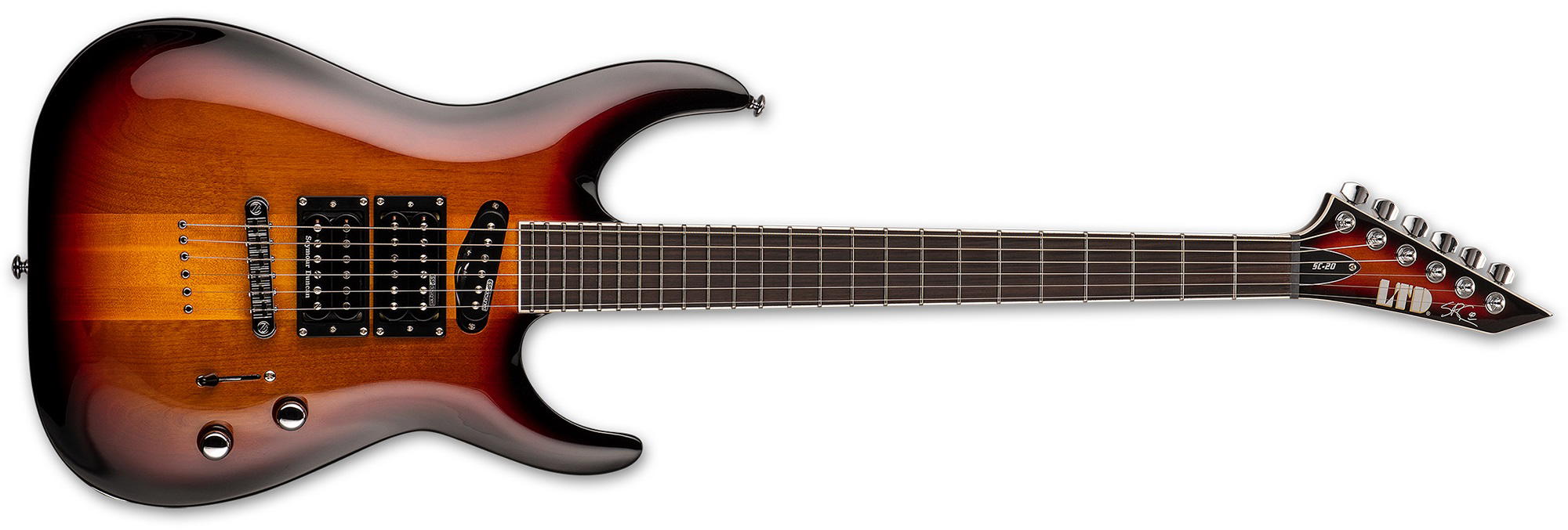 LTD SC-20  - 3 TONE SUNBURST - C/ESTUCHE