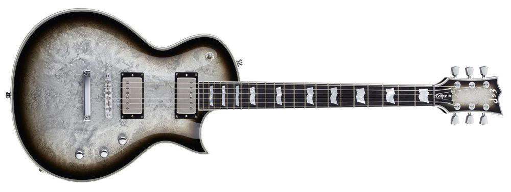 ESP ECLIPSE CUSTOM - SILVER LIQUID METAL BURST - C