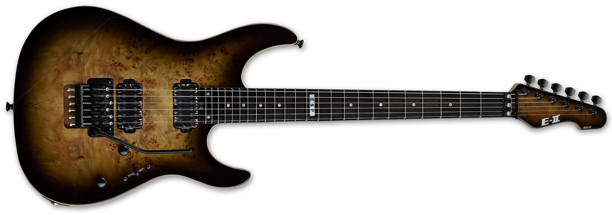 ESP E-II SN-2 BM - NEBULA BLACK SUNBURST - C/ESTUC