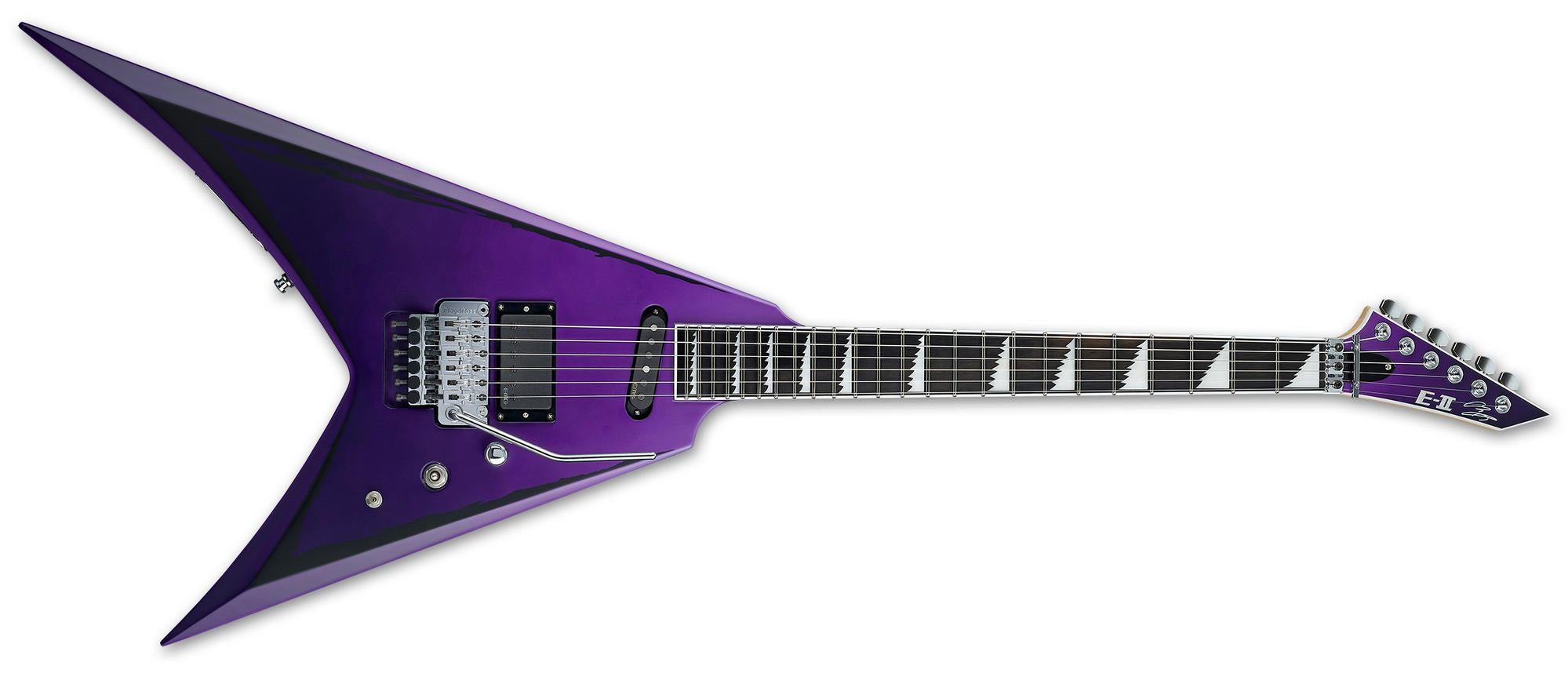 ESP E-II - ALEXI RIPPED - PURPLE FADE SATIN W/RIPP