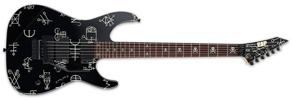 ESP KH DEMONOLOGY - BLACK W/ GRAPHIC - C/ESTUCHE