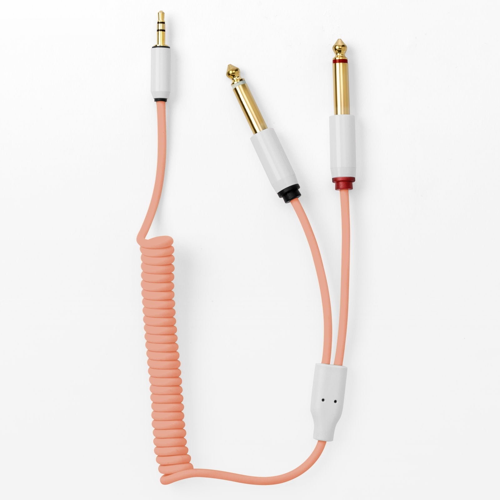 MyVolts Candycords ACV10PE Cable rizado minijack a 2 x Jack Naranja