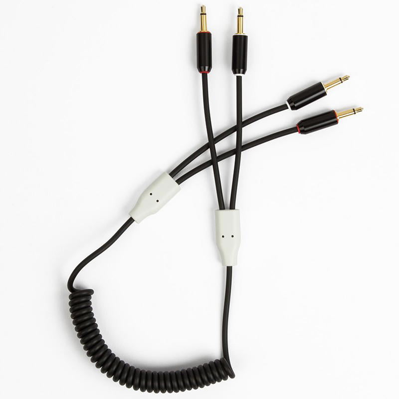 MyVolts Candycords ACV12LB Cable rizado 2 minijack mono a 2 minijack mono