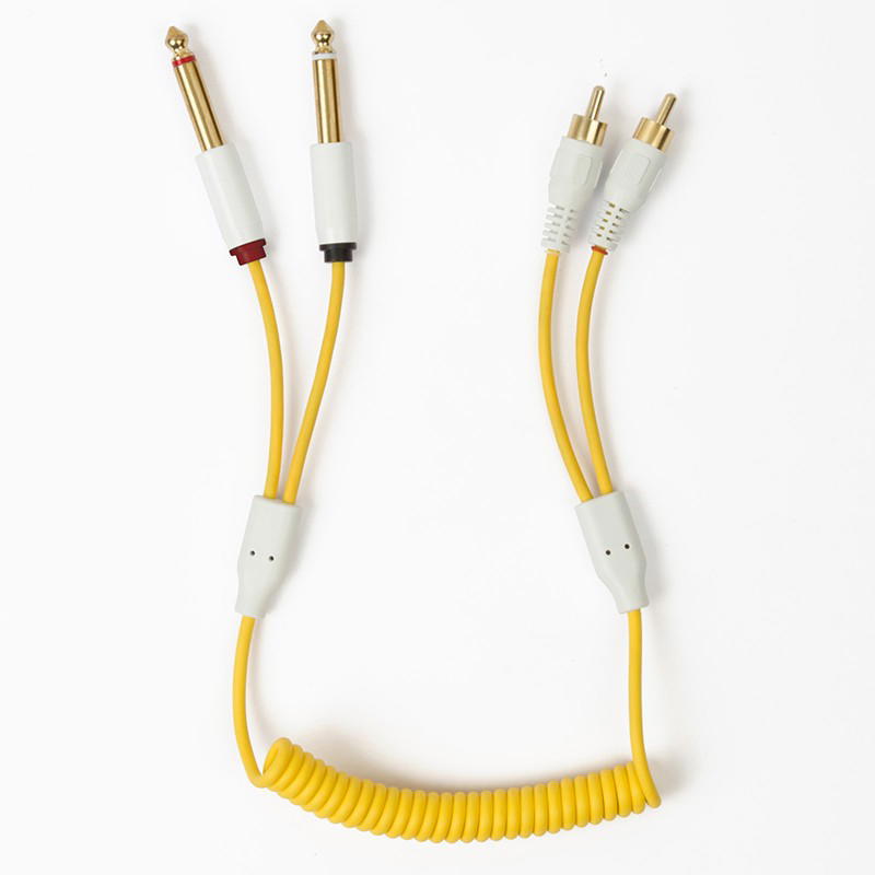MyVolts Candycords ACV14YE Cable 2 RCA a 2 Jack mono Amarillo