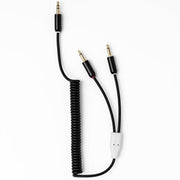 MyVolts Candycords ACV17LB Cable rizado minijack a 2 minijack mono Negro