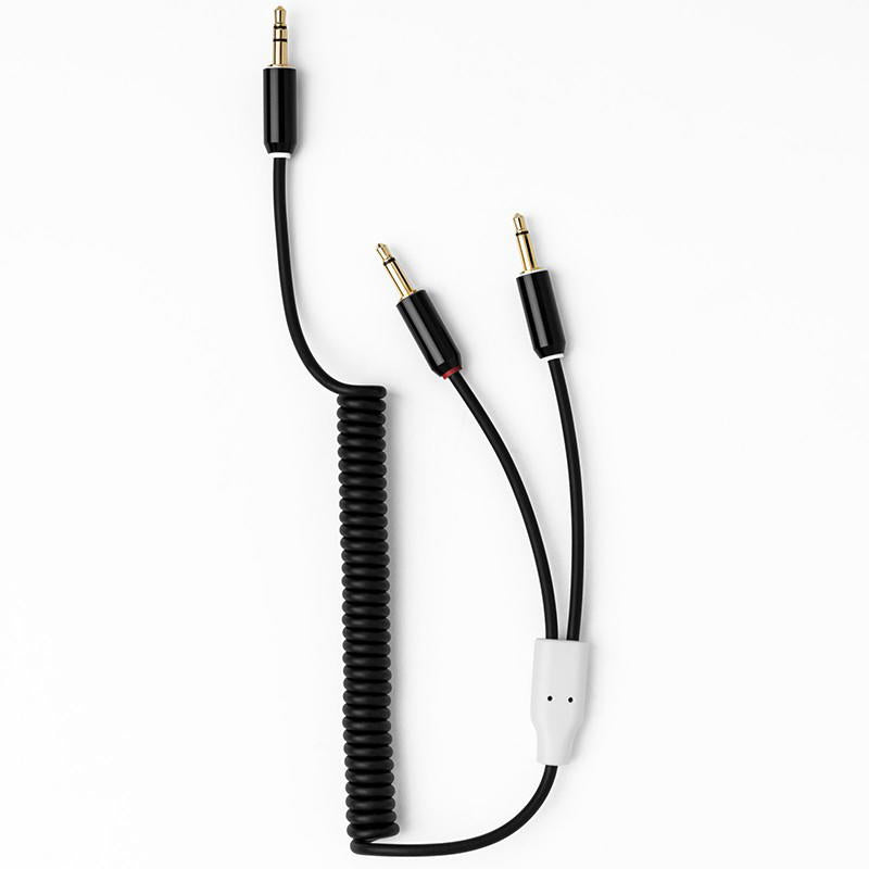 MyVolts Candycords ACV17LB Cable rizado minijack a 2 minijack mono Negro