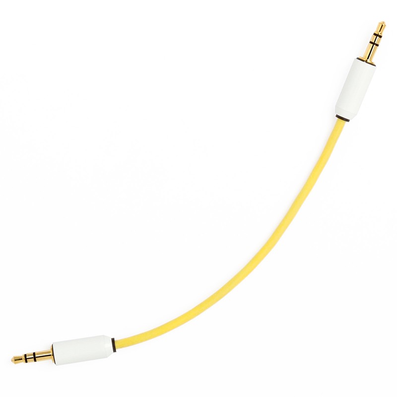 MyVolts Candycords ACV19YE Cable de audio minijack-minijack 15cm Amarillo