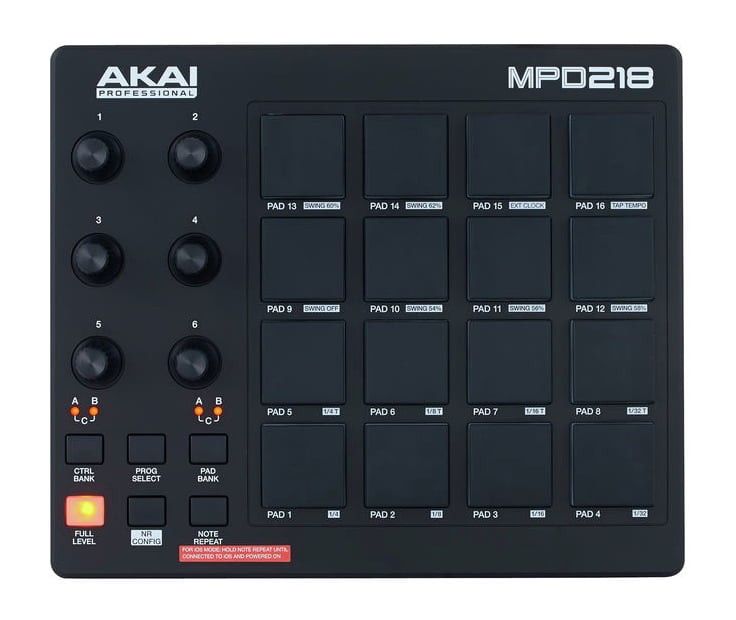 AKAI CONTROLADOR AKAI MPD 218 16 PADS