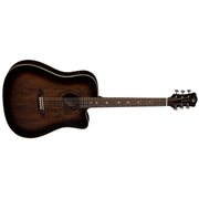 LUNA ART VINTAGE DREADNOUGHT CUTAWAY A/E SOLID TOP Guitarra Acústica