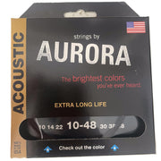AURORA STRINGS ACUSTICA BLACK 10-48