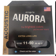 AURORA STRINGS ACUSTICA BLACK 11-50
