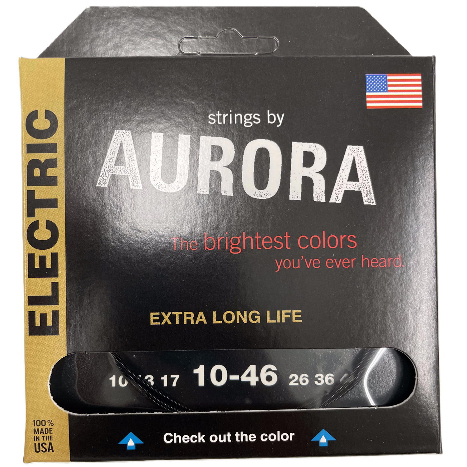 AURORA STRINGS ELECTRICA BLACK 10-46