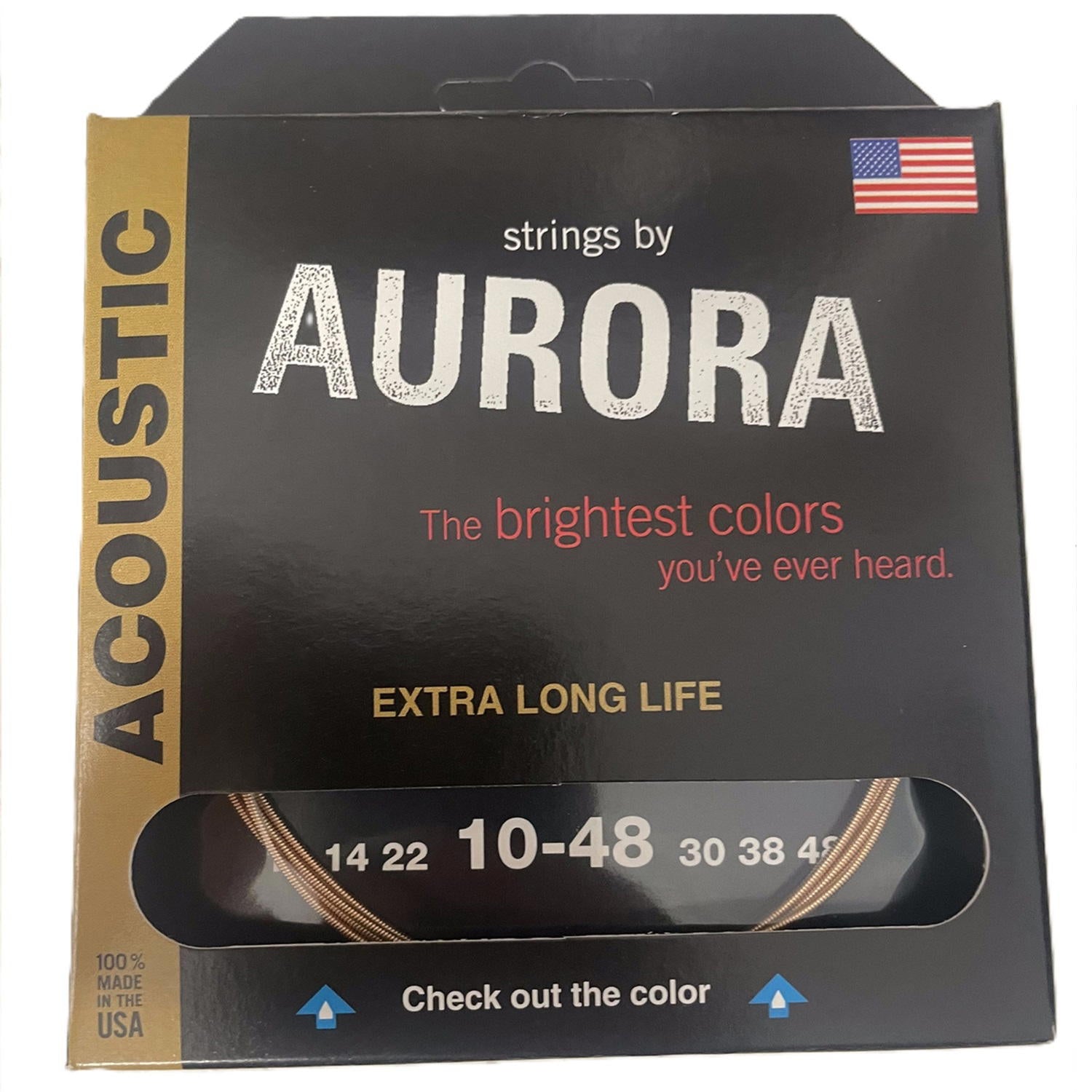 AURORA STRINGS ACUSTICA CLEAR COAT 10-48