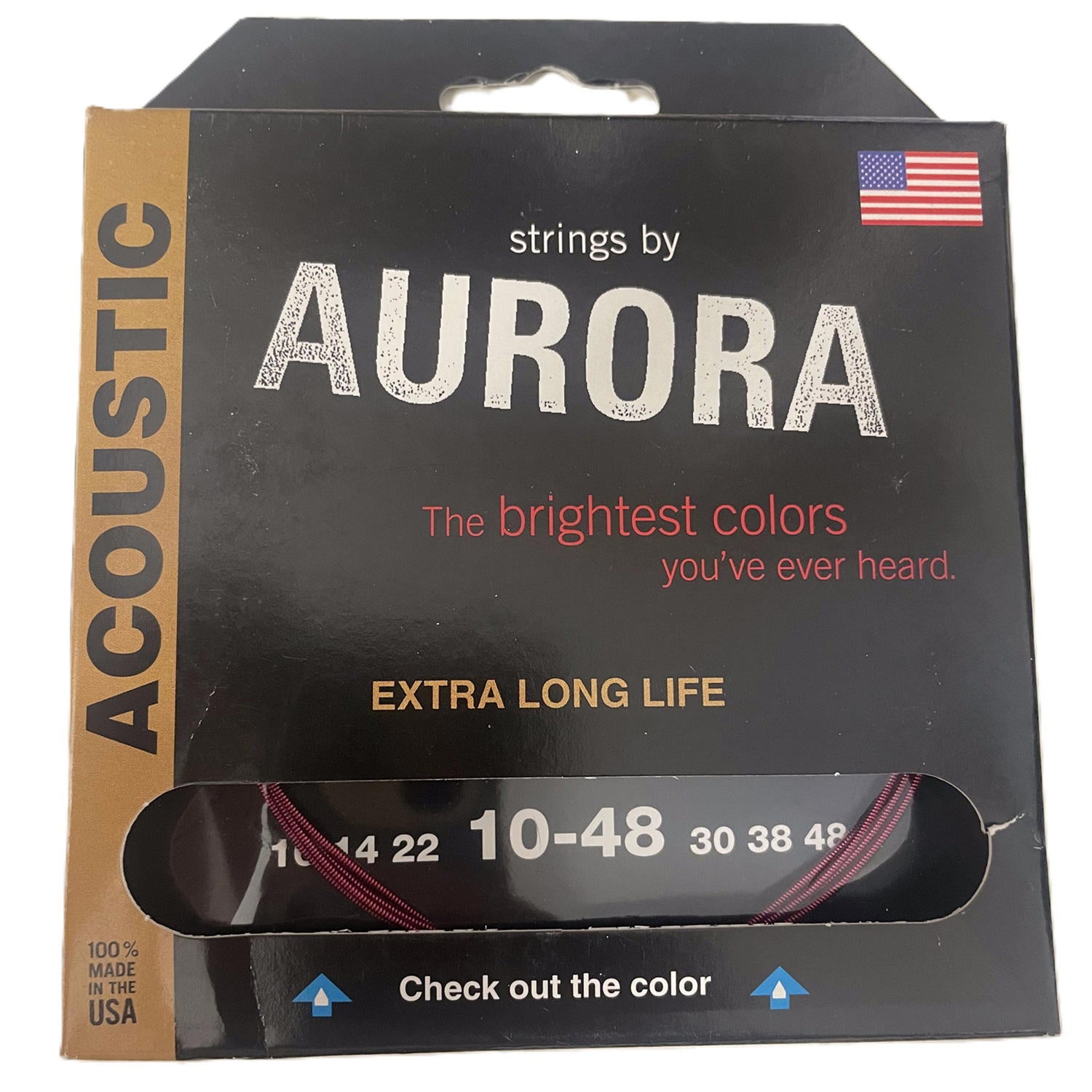 AURORA STRINGS ACUSTICA PINK 10-48