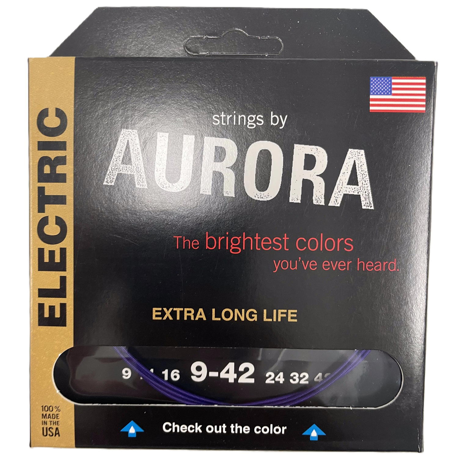 AURORA STRINGS ELECTRICA PURPLE 09-42