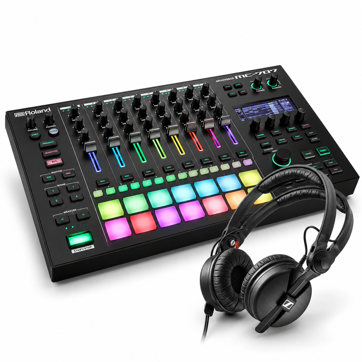 Pack Roland DJ-707M + Auscultadores Sennheiser HD25