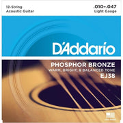 D'ADDARIO J CUERDAS GA DADDARIO EJ-38 010-027 12 CUERDAS