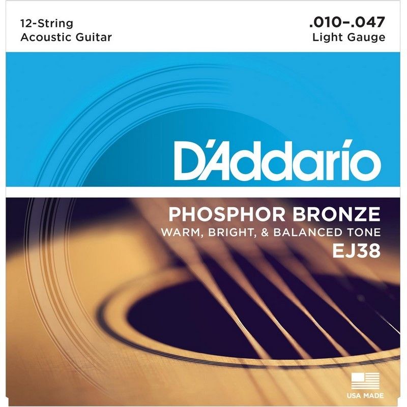 D'ADDARIO J CUERDAS GA DADDARIO EJ-38 010-027 12 CUERDAS