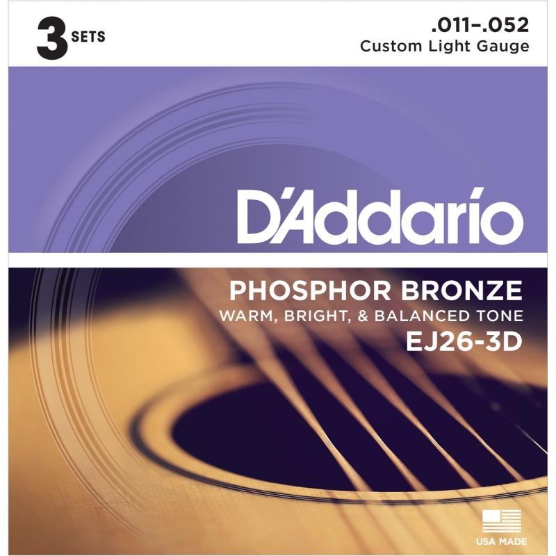 D'ADDARIO J CUERDAS GA DADDARIO EJ-26 3D PACK 3 JUEGOS