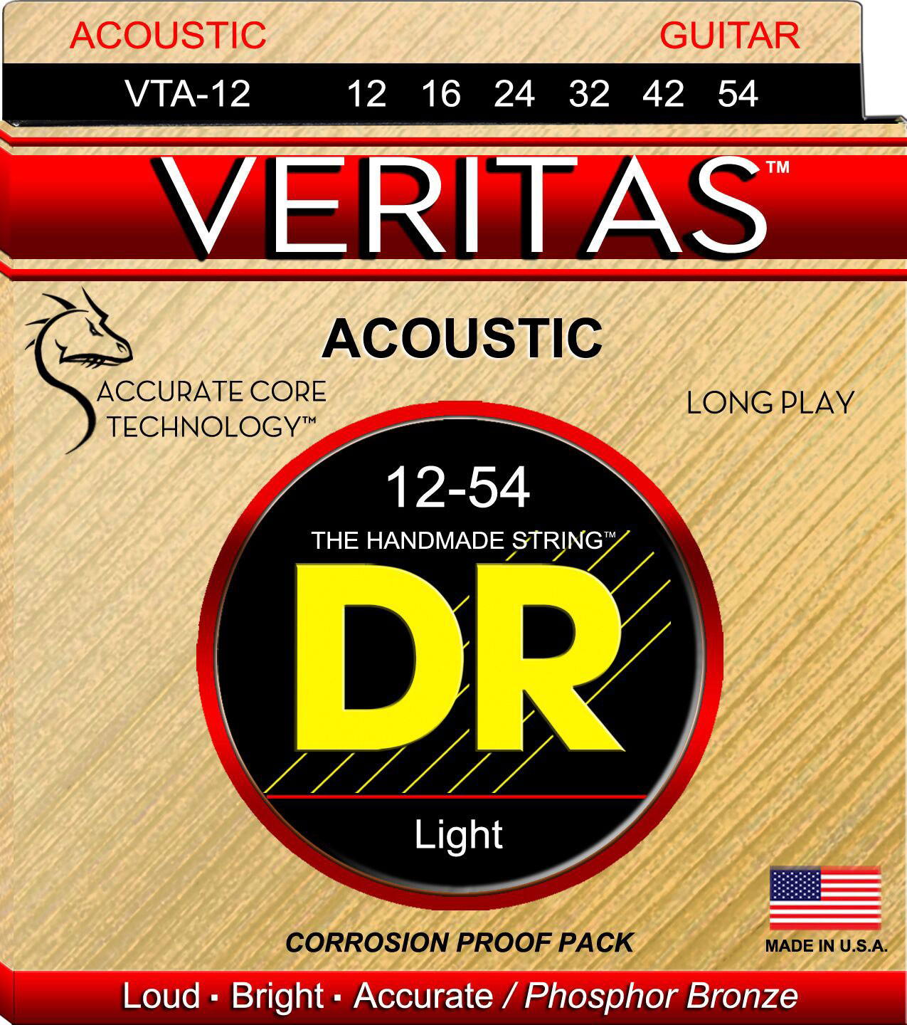 DR Cuerdas Acústicas VTA-12