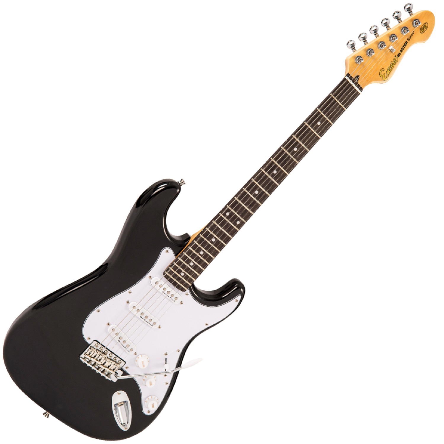 ENCORE E6 ELECTRIC GUITAR - GLOSS BLACK + Soporte gratis