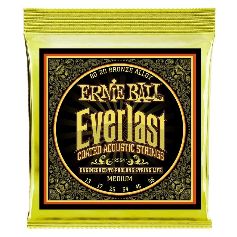Ernie Cuerdas Guitarra Acústica Ball Everlast 13-56