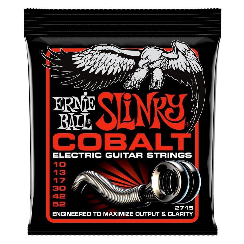 Ernie Ball Cuerdas de Guitarra Eléctrica Slinky Cobalt 10-52