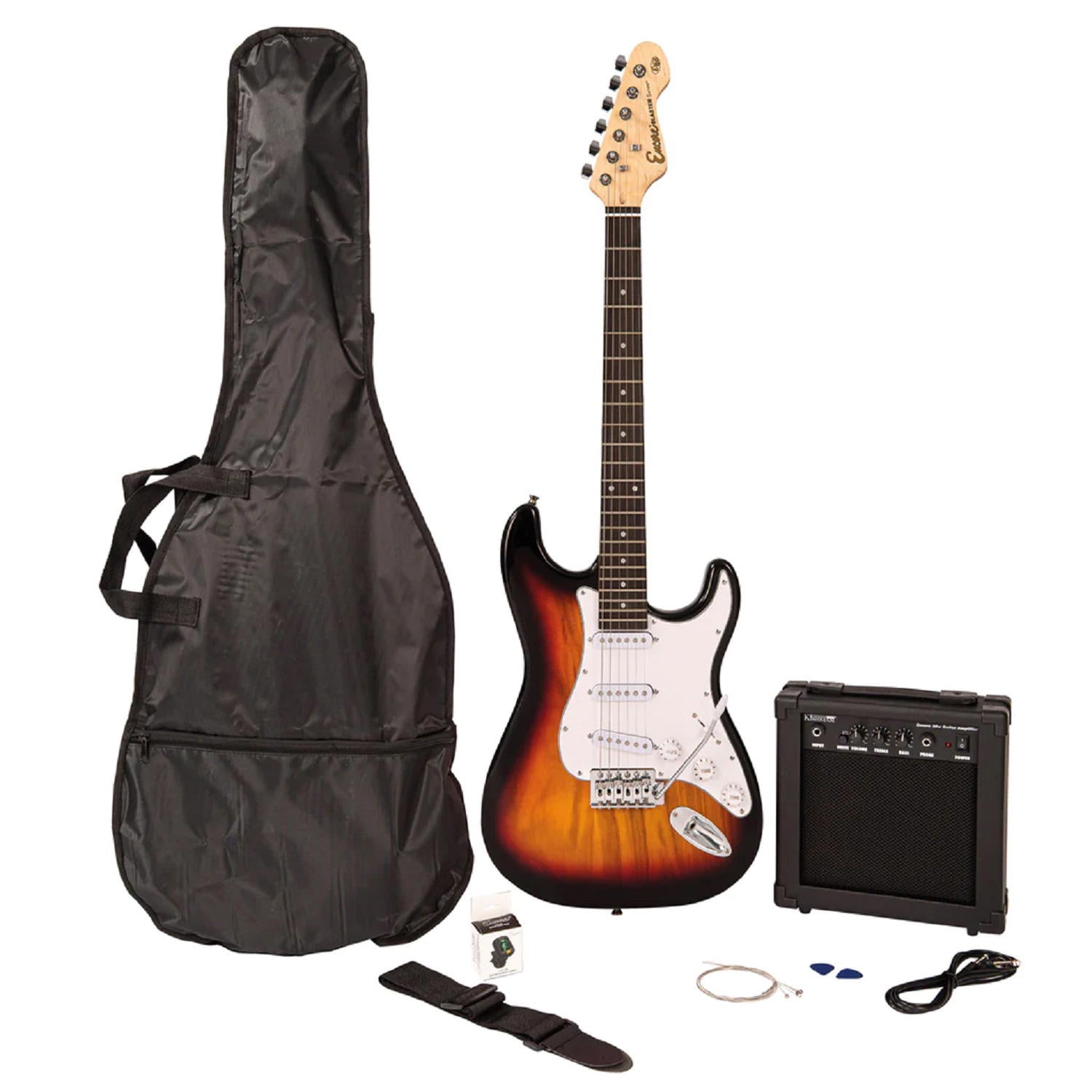 ENCORE E60 BLASTER ELECTRIC GUITAR PACK - SUNBURST