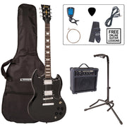ENCORE ELECTRIC GUITAR OUTFIT - GLOSS BLACK