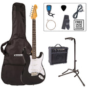 ENCORE ELECTRIC GUITAR OUTFIT - GLOSS BLACK