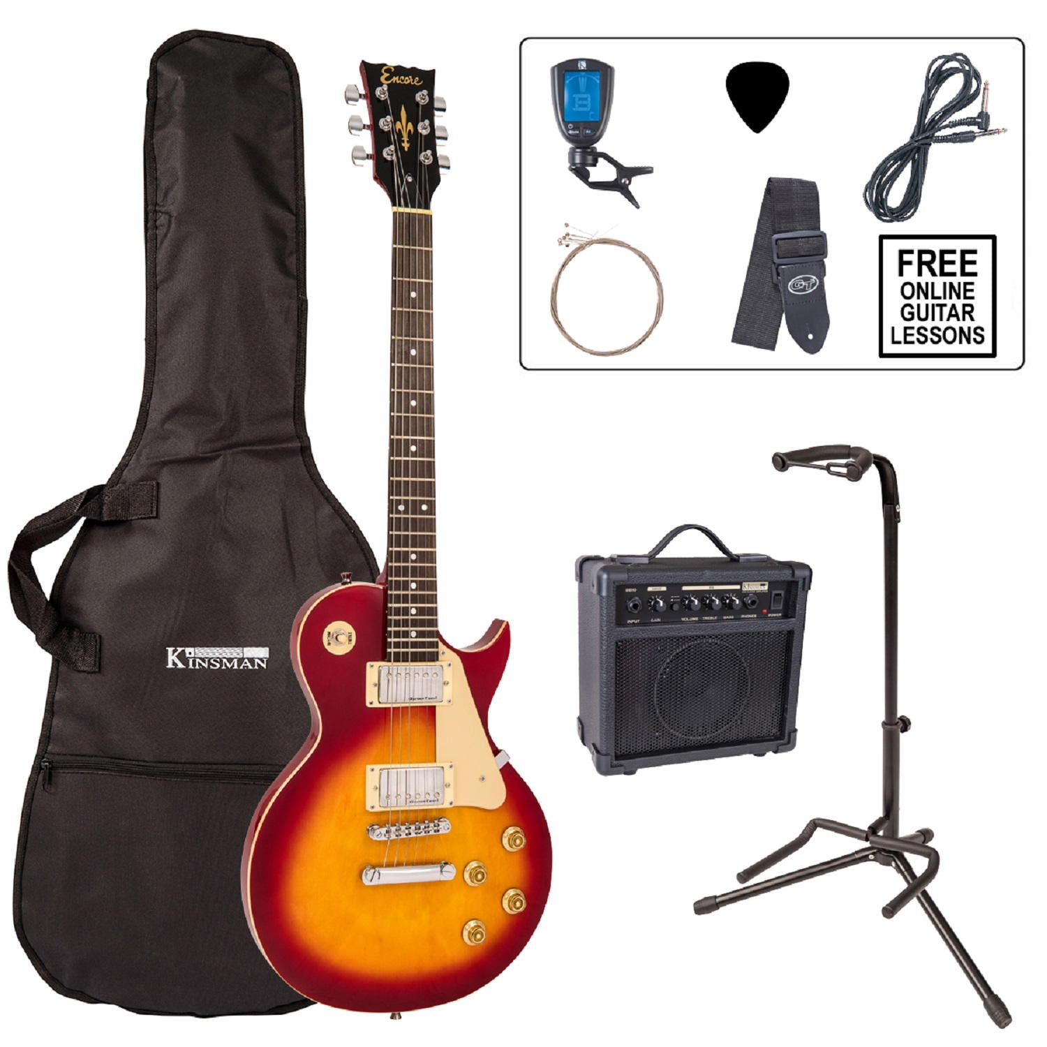 ENCORE ELECTRIC GUITAR OUTFIT - CHERRY SUNBURST
