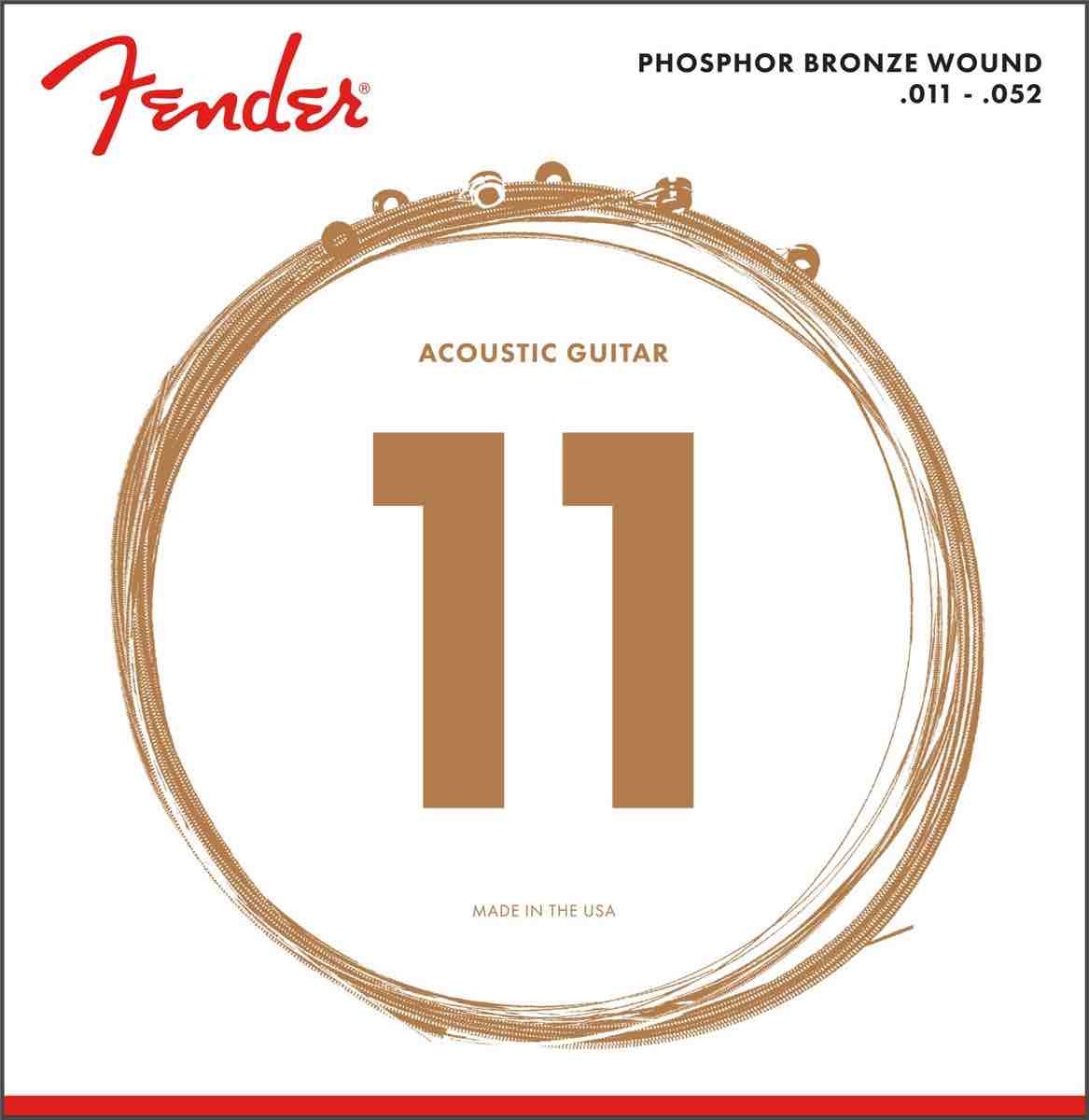 FENDER J CUERDA GA FENDER FOSFORO BRONCE 11-52
