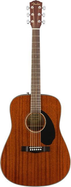 FENDER CD-60S DREADNOUGHT ALL MAHOGANY WN