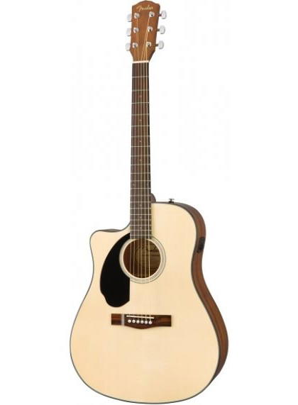 FENDER CD-60SCE DREADNOUGHT NATURAL WN ZURDO