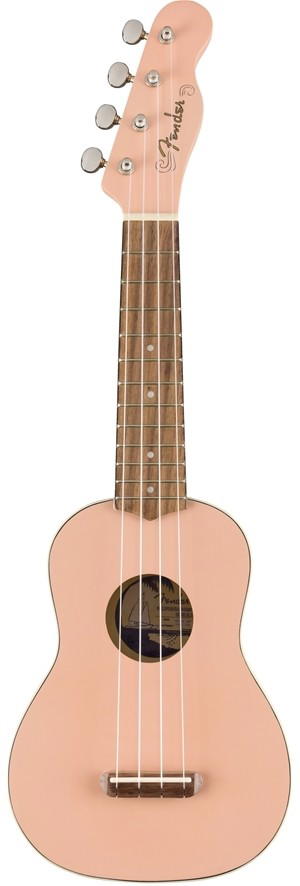 FENDER UKELELE VENICE SOPRANO SHELL PINK WN