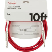 FENDER CABLE FENDER INSTRUMENTO ORIGINAL 3 MTS ROJO