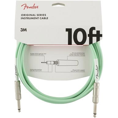 FENDER CABLE FENDER INSTRUMENTO ORIGINAL 3 MTS VERDE