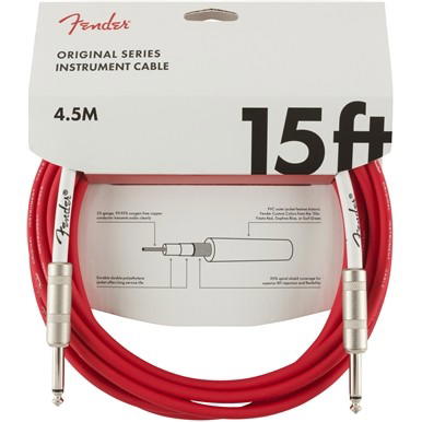 FENDER CABLE FENDER INSTRUMENTO ORIGINAL 4,5 MTS ROJO