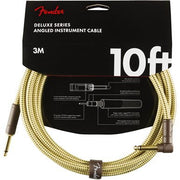 FENDER CABLE FENDER INSTR. DELUXE 3 MTS ACODADO TWEED