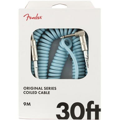 FENDER CABLE FENDER INSTRUMENTO ORIGINAL ESPIRAL 9M AZUL