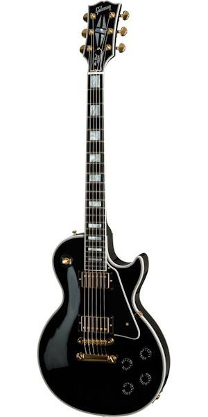 GIBSON GUIT EL GIBSON LP CUSTOM EBONY FB NEGRA