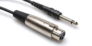 Hosa - PXF-110. Cable XLR hembra a jack TS macho 6.3mm. 3m