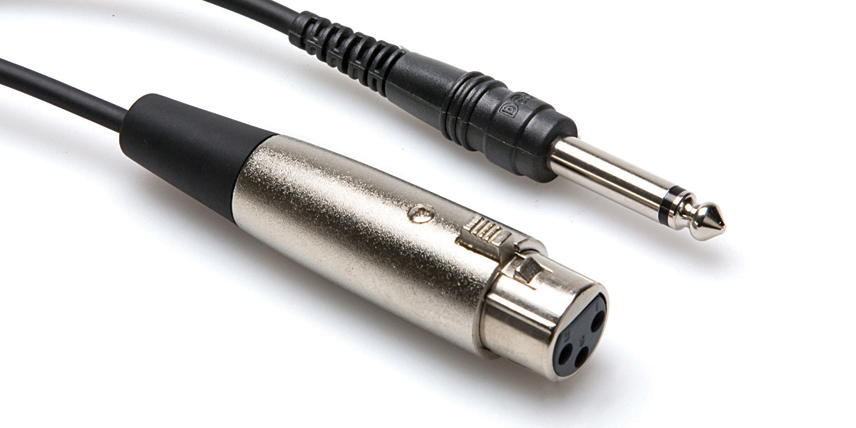 Hosa - PXF-110. Cable XLR hembra a jack TS macho 6.3mm. 3m