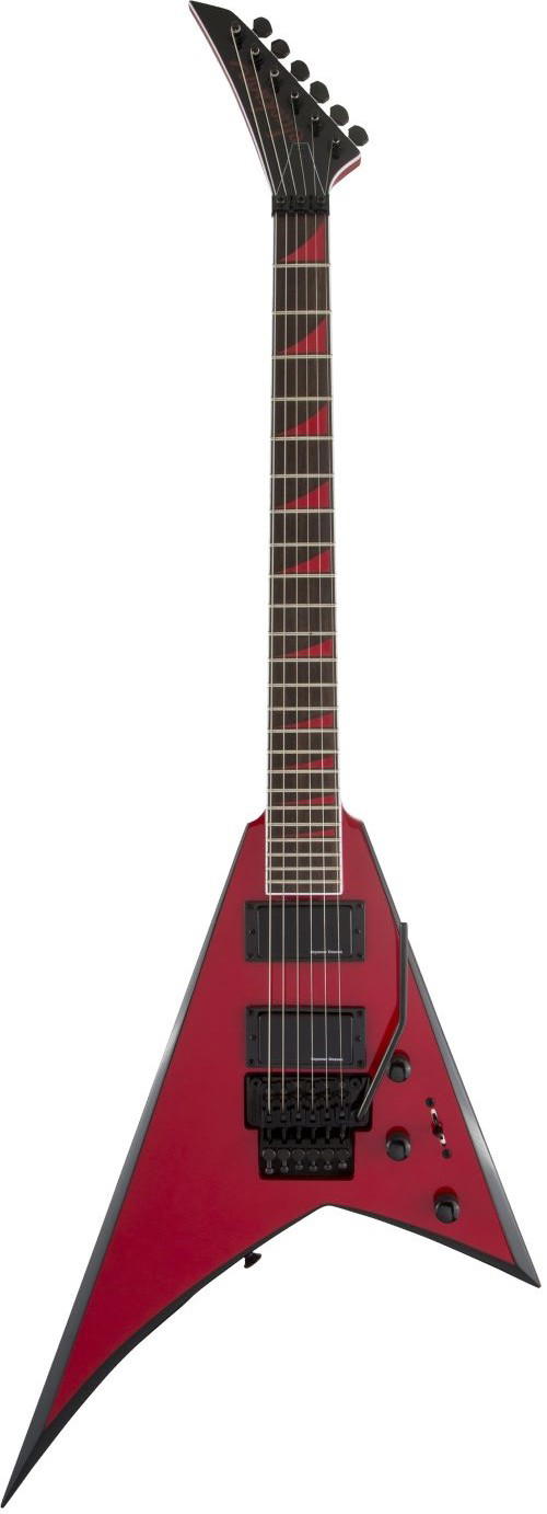 JACKSON X SERIES RHOADS RRX24 RED WITH BLACK BEVELS