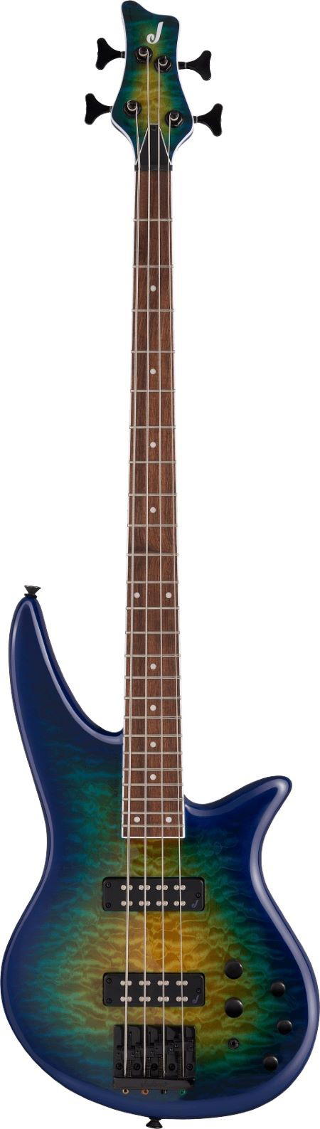 JACKSON X SERIES SPECTRA BASS SBXQ IV AMBER BLUE BURST